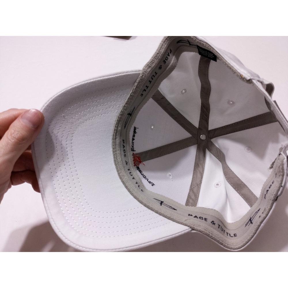 PAGE & TUTTLE Flagler College Saints Golf Hat Cap White Adjustable ~ New - Picture 6 of 7